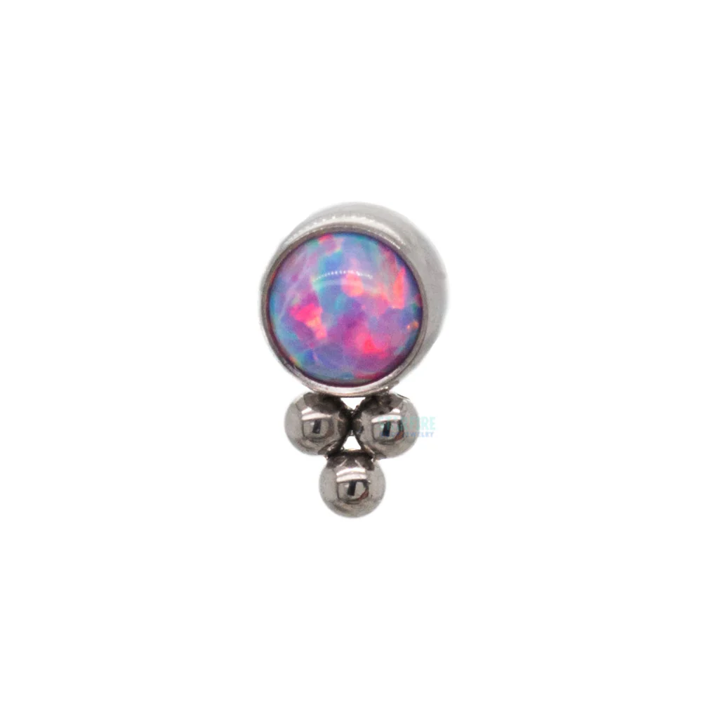 11HT-3 'Haute Couture' 3mm Opal Bezel Threaded End - Image 9