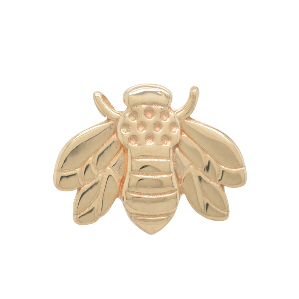 Bee Threaded End in Gold - Image 2