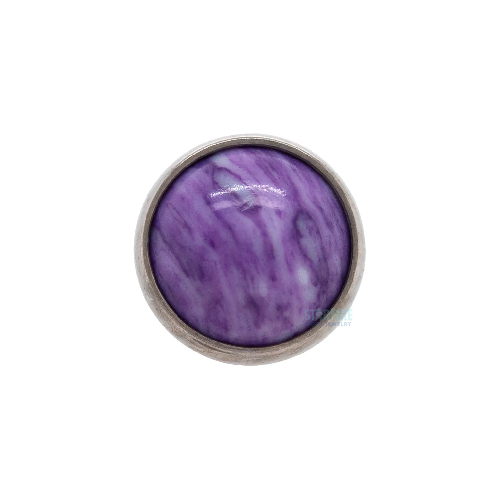 Bezel Set Threaded End with Stone Cabochon - Image 2