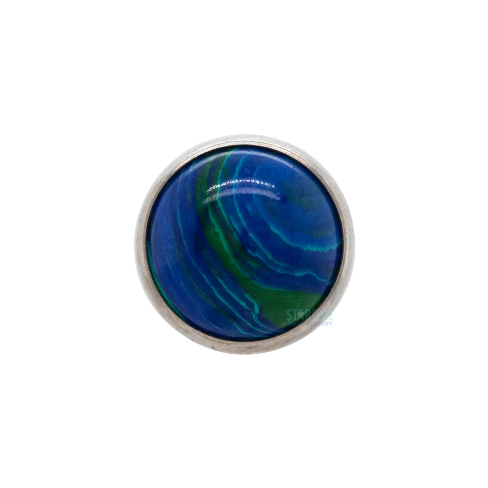 Bezel Set Threaded End with Stone Cabochon - Image 7
