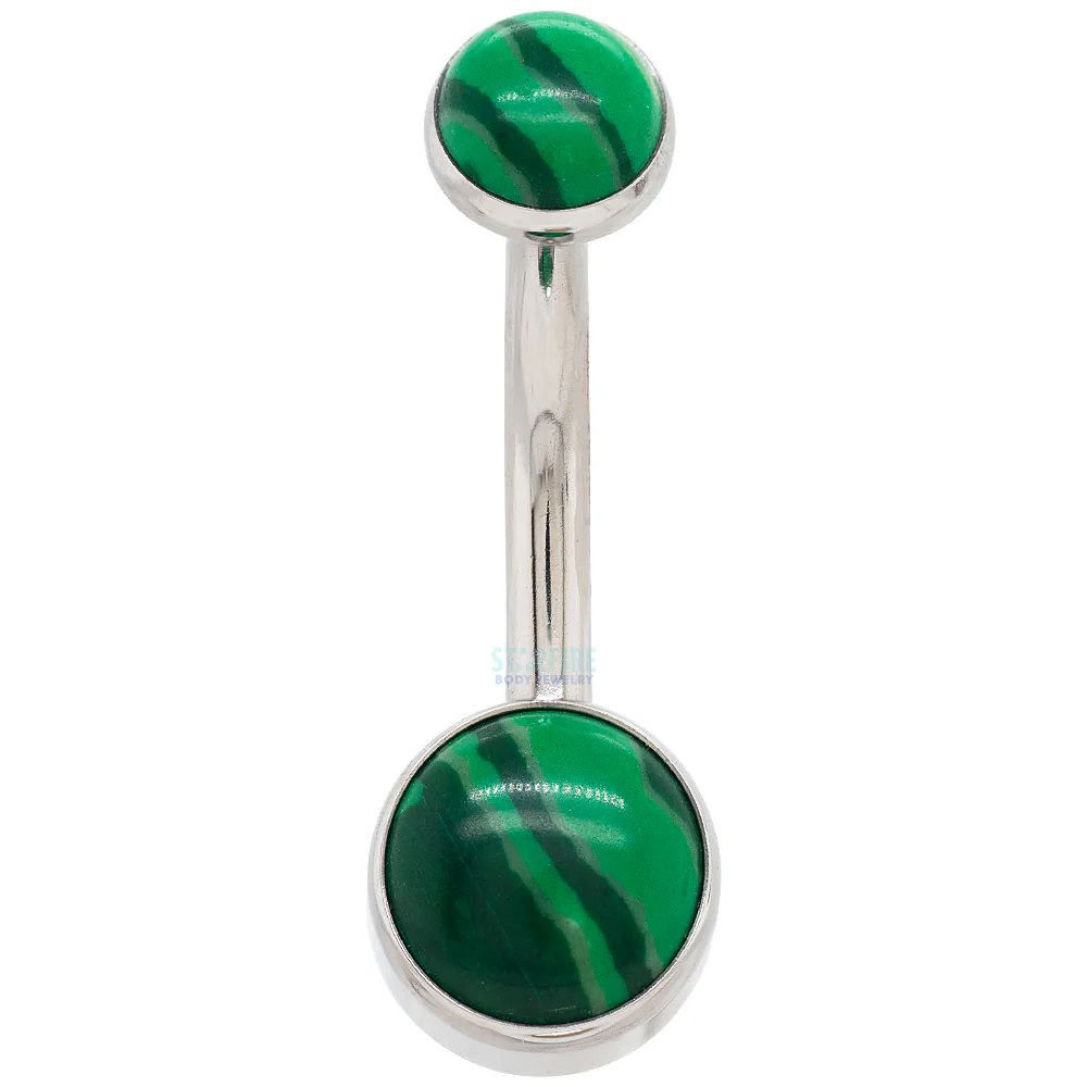 Double Bezel Stone Navel Curve - Image 2