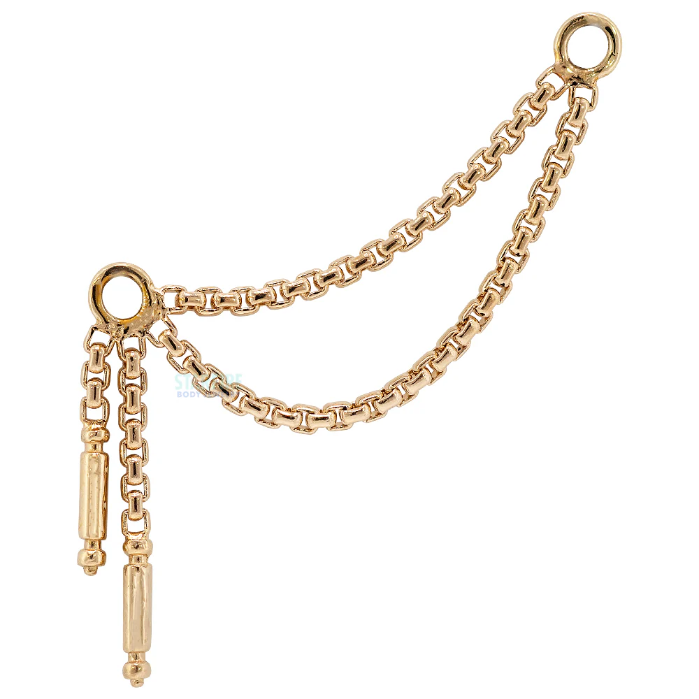 "Meander IV" Chain Attachment in Gold - Image 2