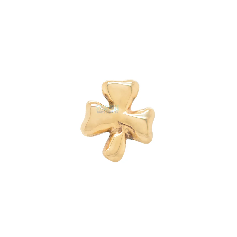 Shamrock Threaded End in Gold - Image 2