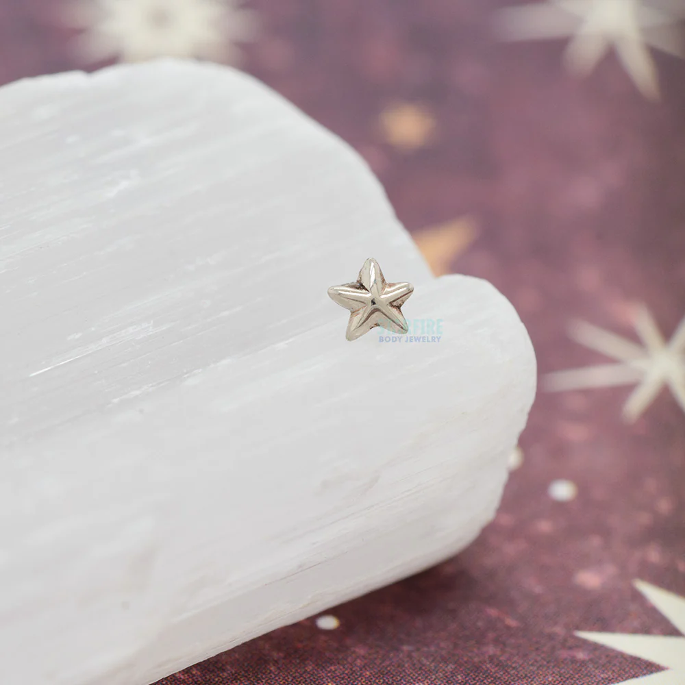 threadless: Beveled Star Pin in Gold - Image 2