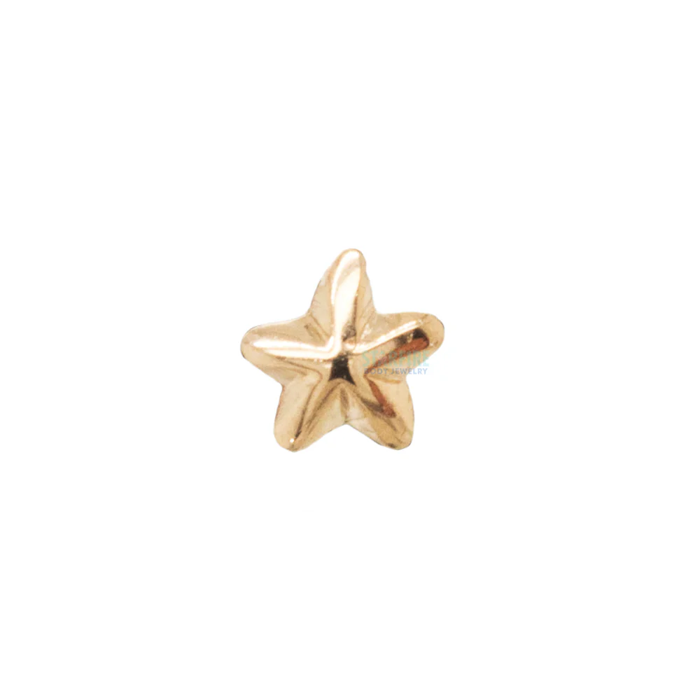 threadless: Beveled Star Pin in Gold - Image 3