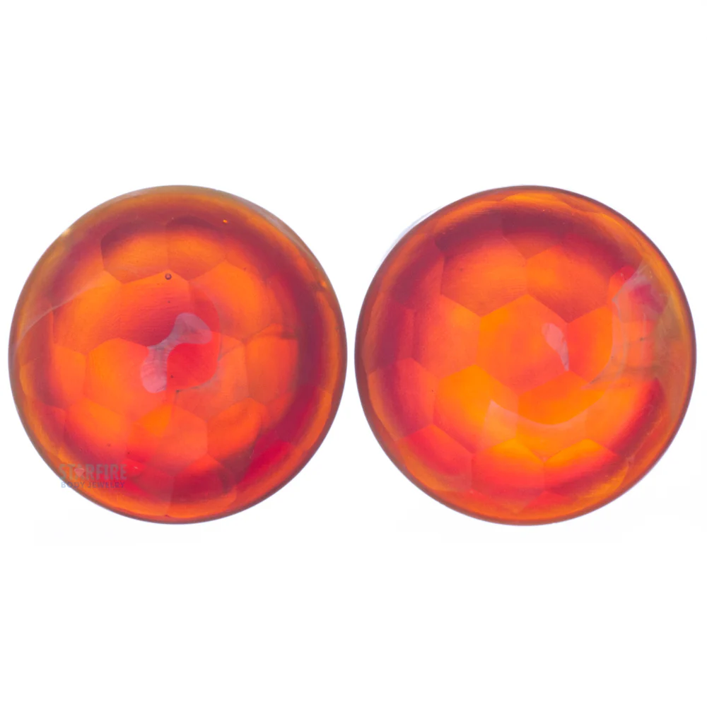 Martele Glass Color Front Plugs - Amber Purple