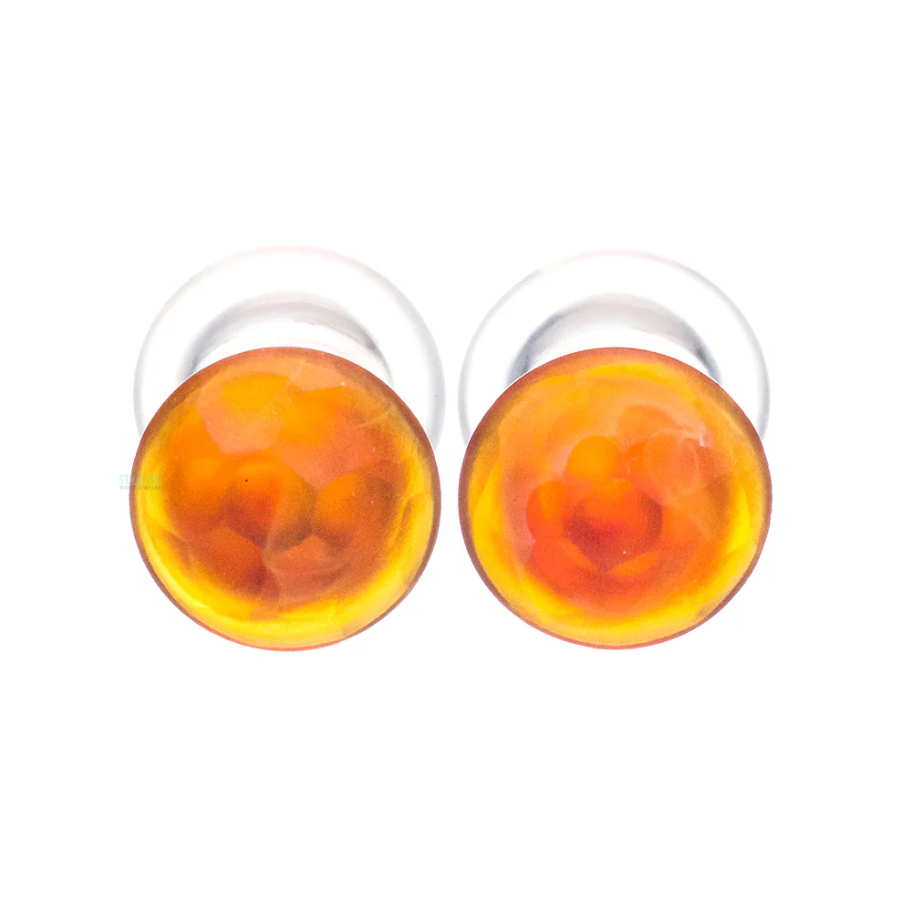 Martele Glass Color Front Plugs - Amber Purple - Image 2