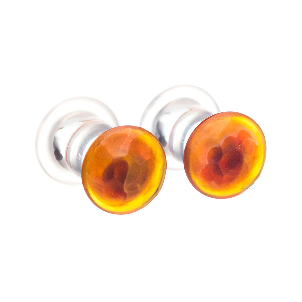 Martele Glass Color Front Plugs - Amber Purple - Image 3