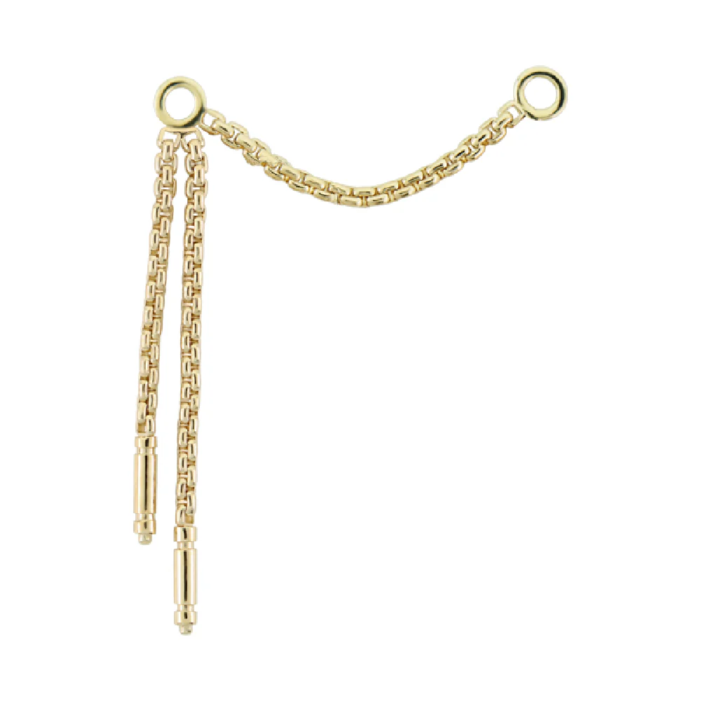 "Meander III" Chain Attachment in Gold - Image 2