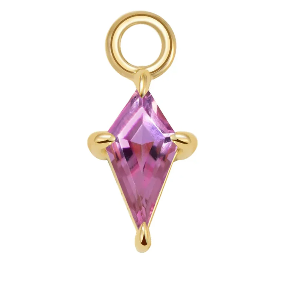"Jace" Charm in Gold with Gemstone - Image 3
