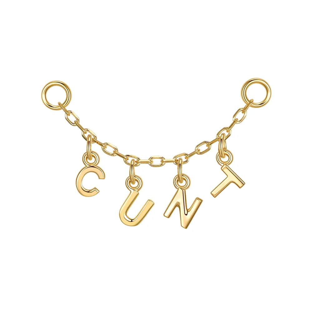 Letter Chain Attachment in Gold - Image 3