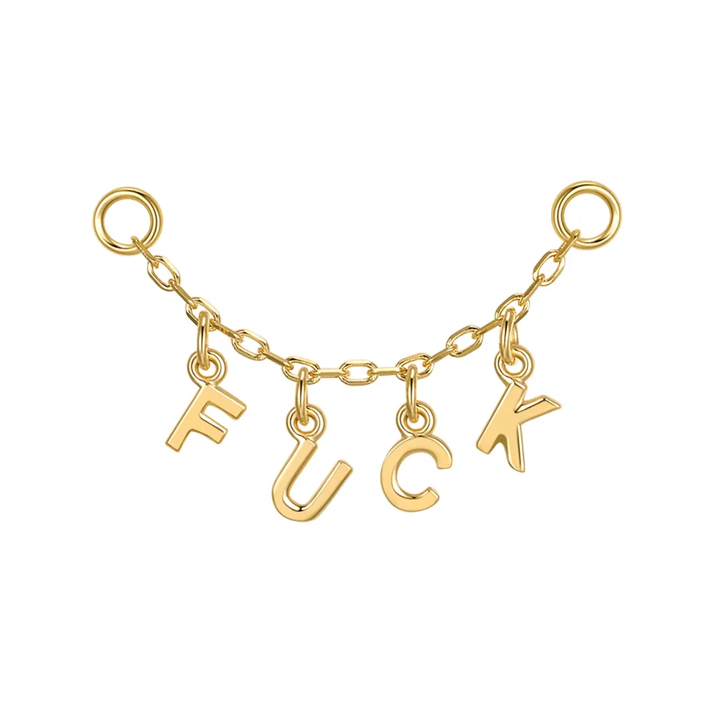 Letter Chain Attachment in Gold - Image 4