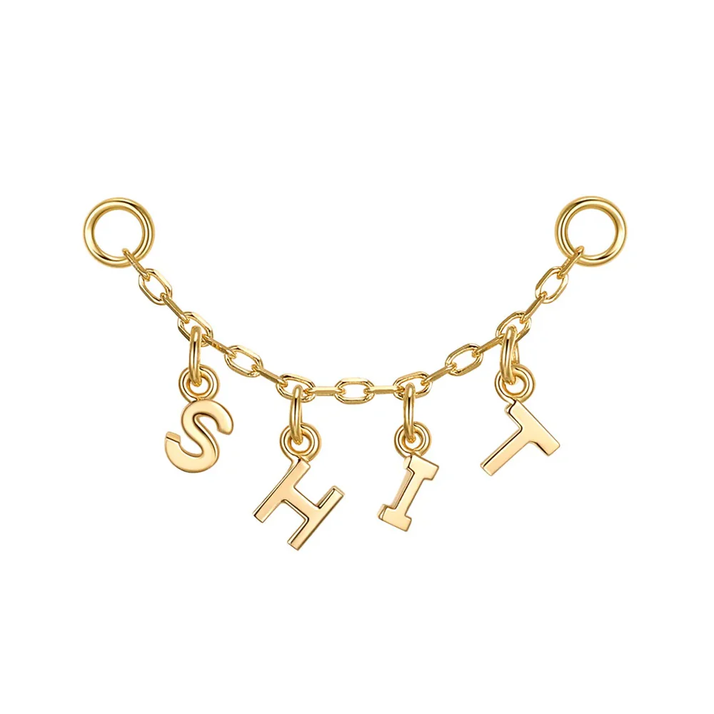 Letter Chain Attachment in Gold - Image 5