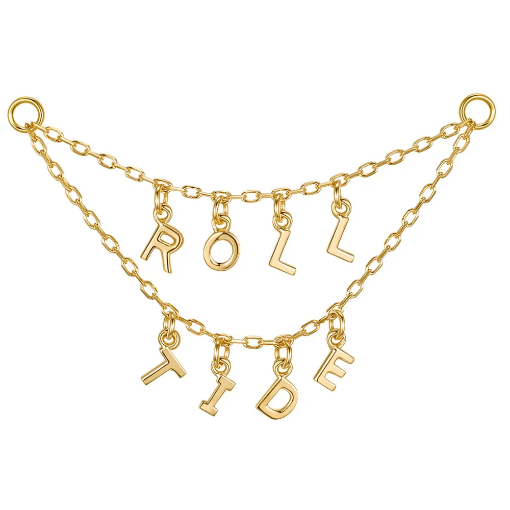 Letter Chain Attachment in Gold - Image 8