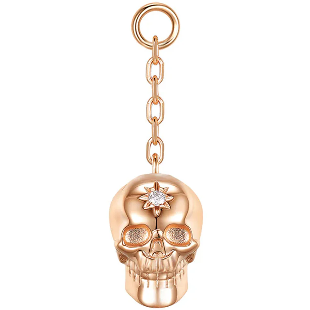 "Stardust" Chain Charm in Gold with Diamond - Image 3