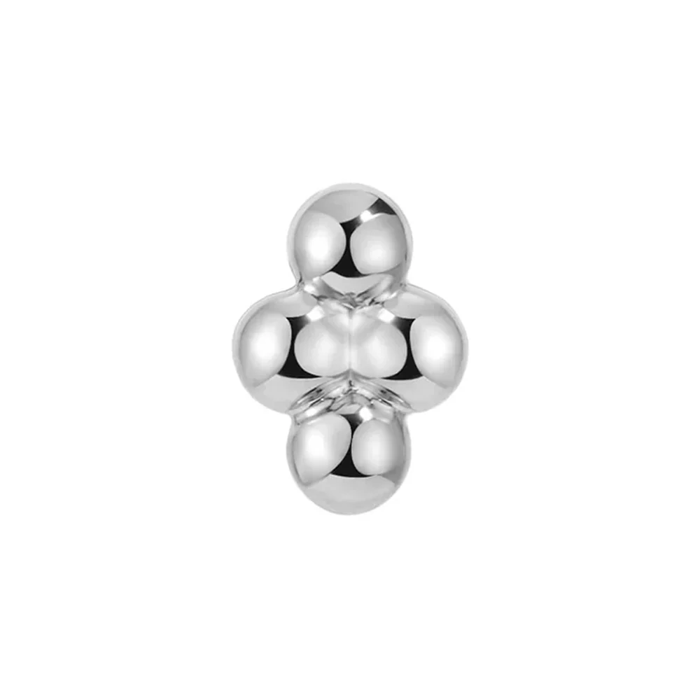 threadless: 4 Bead Rhombus Cluster End in Gold - Image 3