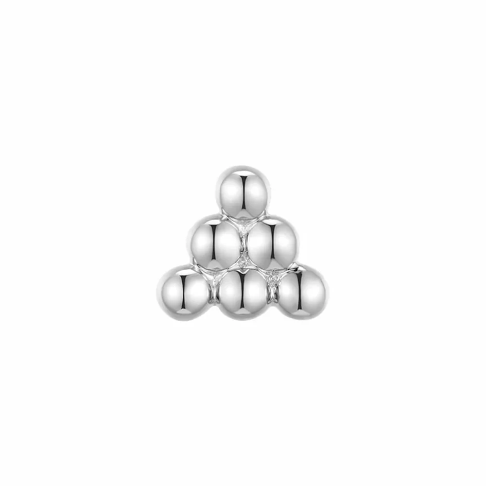 threadless: 6 Bead Cluster End in Gold - Image 3