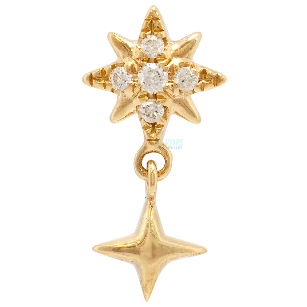 threadless: "Astraeus" End in Gold with Diamonds - Image 3