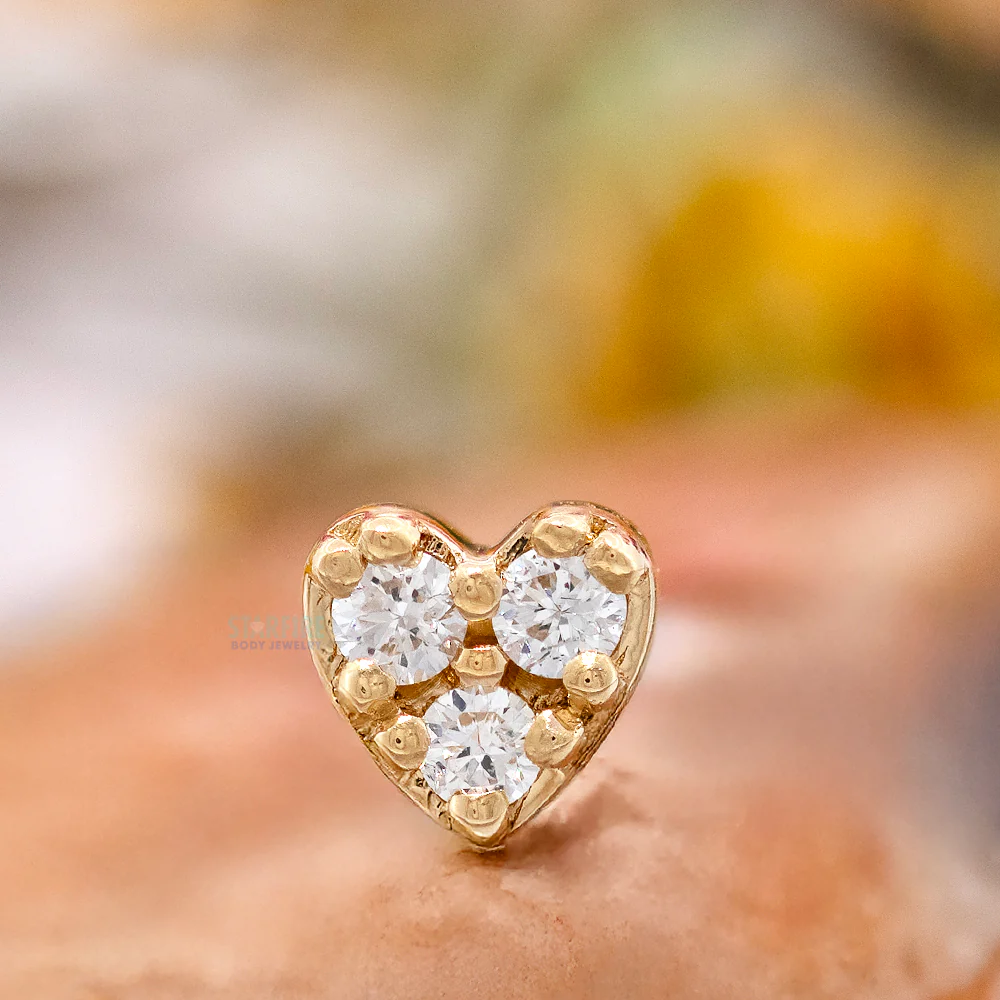 threadless: "Audrey" End in Gold with Diamonds - Image 3