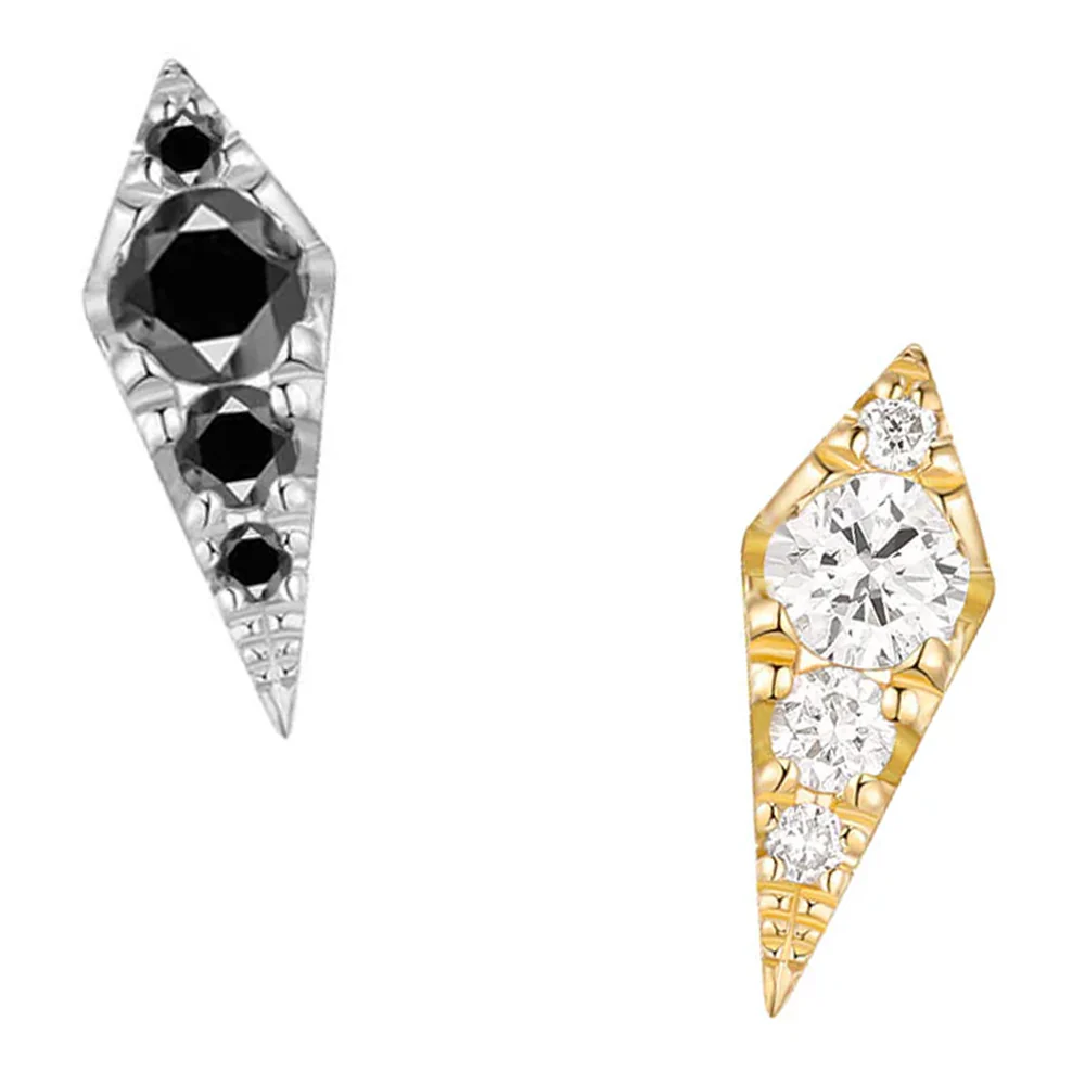threadless: "Blade" End in Gold with Diamonds