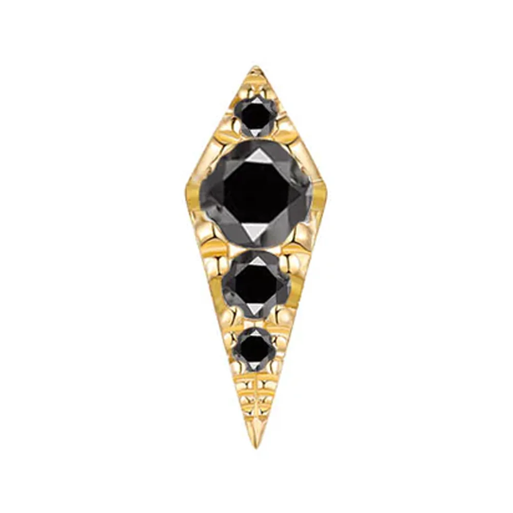 threadless: "Blade" End in Gold with Diamonds - Image 5