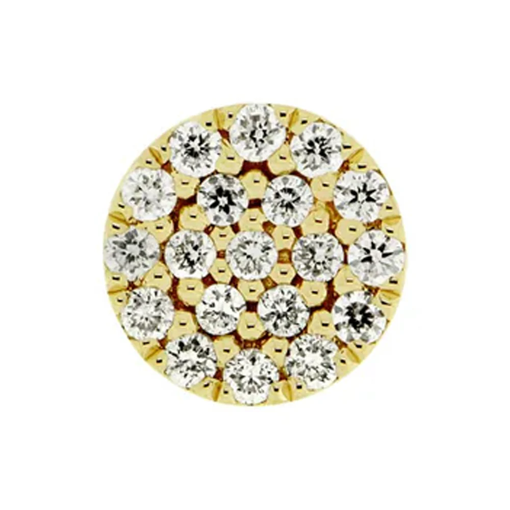 threadless: "Blair" End in Gold with Diamonds - Image 3