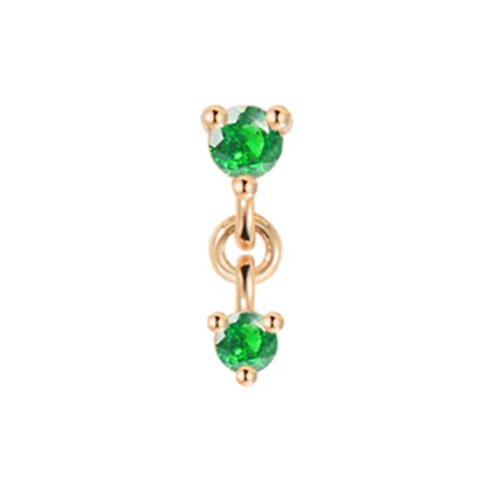 threadless: "Cascade 2" Chain End in Gold with Genuine Gemstones - Image 7