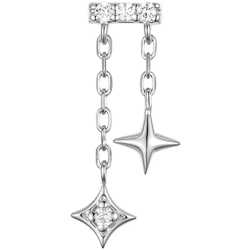 threadless: "Cosmo" End with Chains in Gold with Diamonds - Image 4