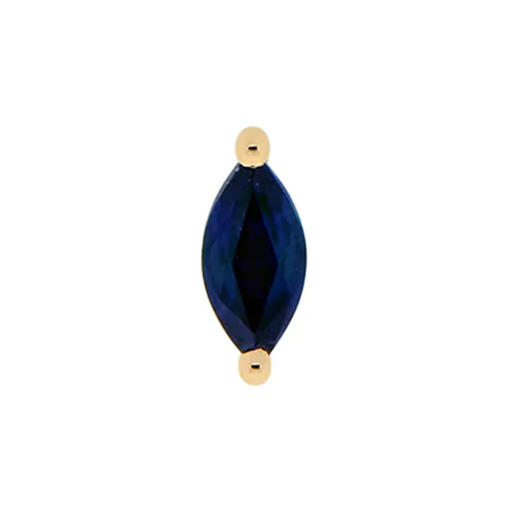 threadless: "Ella" End in Gold with Genuine Gemstones - Image 7
