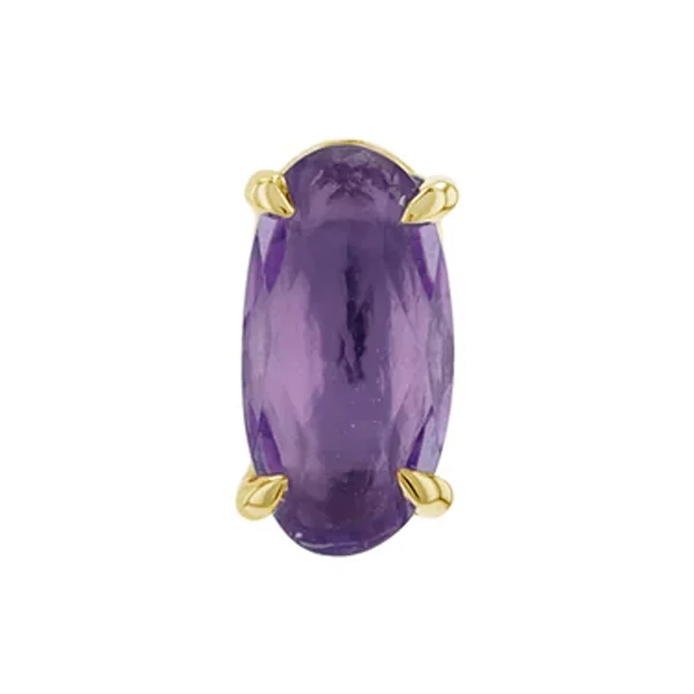 threadless: "Hudson" End in Gold with Genuine Gemstones - Image 3