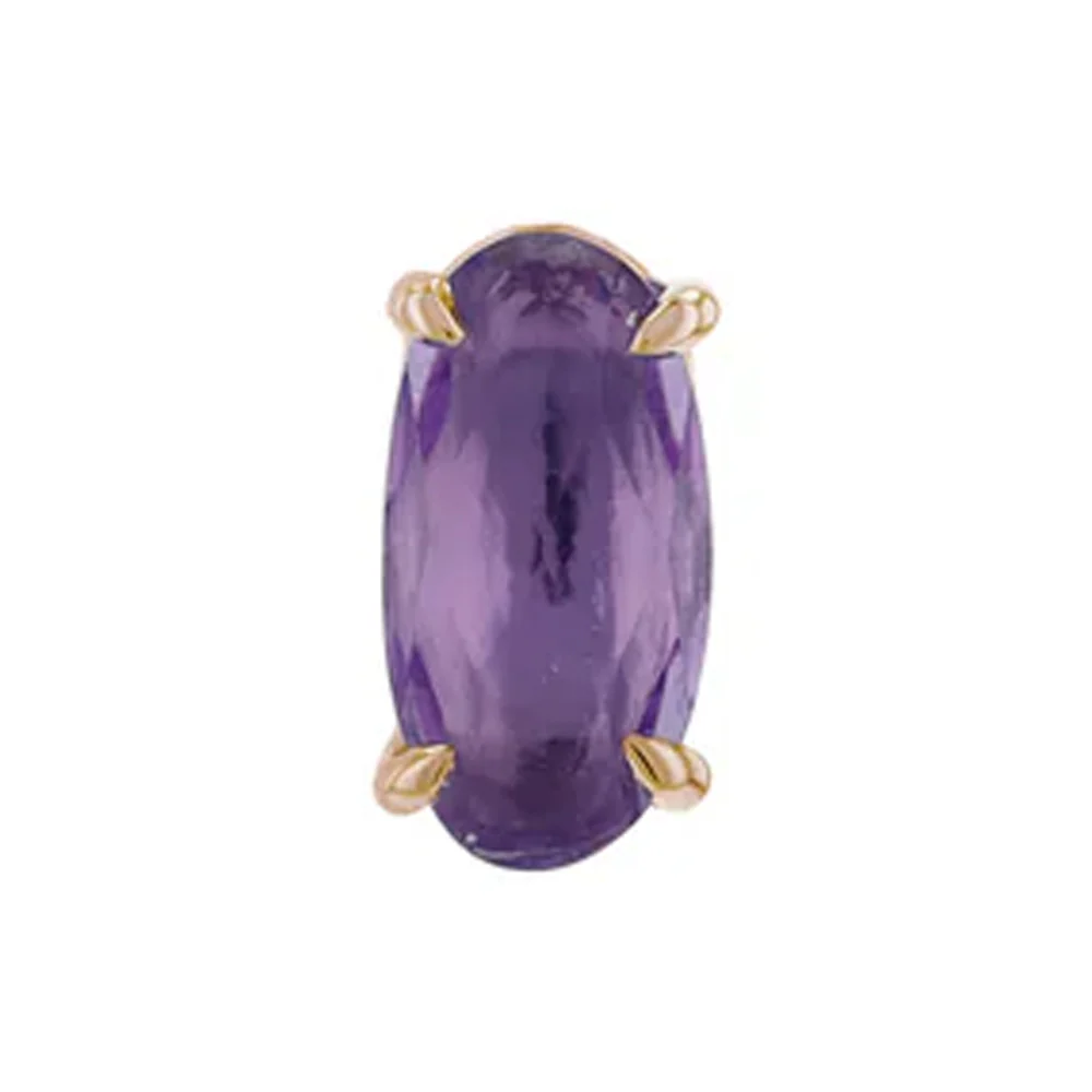 threadless: "Hudson" End in Gold with Genuine Gemstones - Image 5