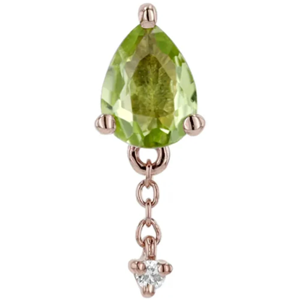 threadless: "Lilith" End with Chains in Gold with Gemstones - Image 11