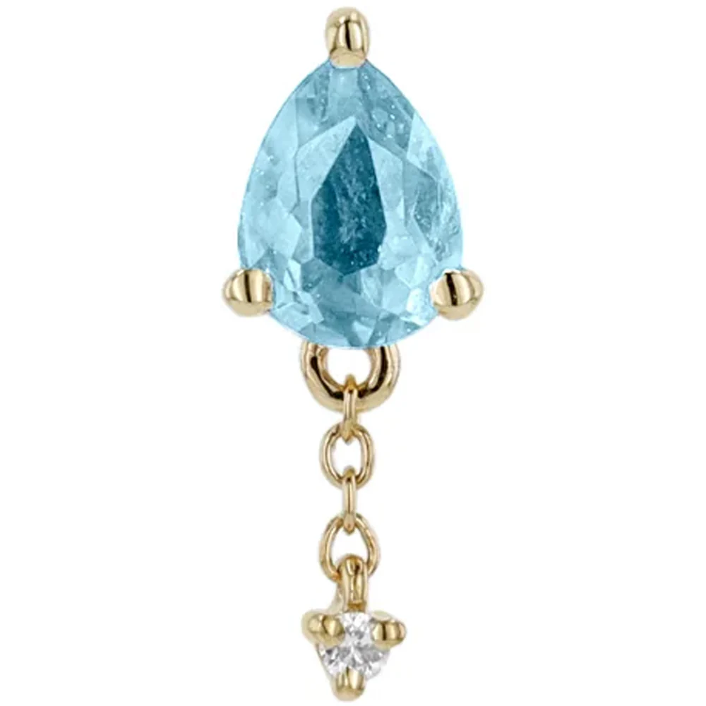 threadless: "Lilith" End with Chains in Gold with Gemstones - Image 12