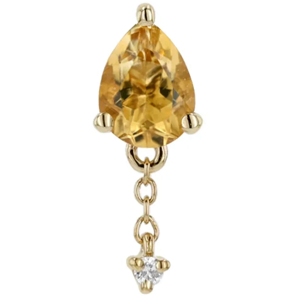 threadless: "Lilith" End with Chains in Gold with Gemstones - Image 6