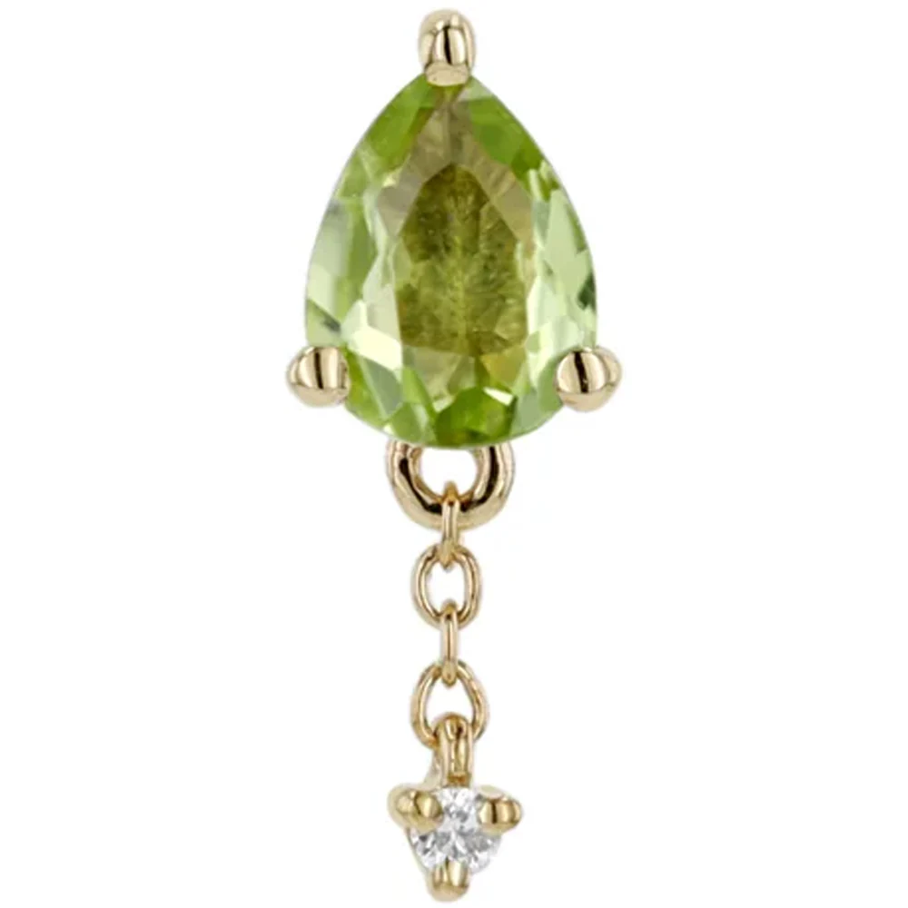 threadless: "Lilith" End with Chains in Gold with Gemstones - Image 9
