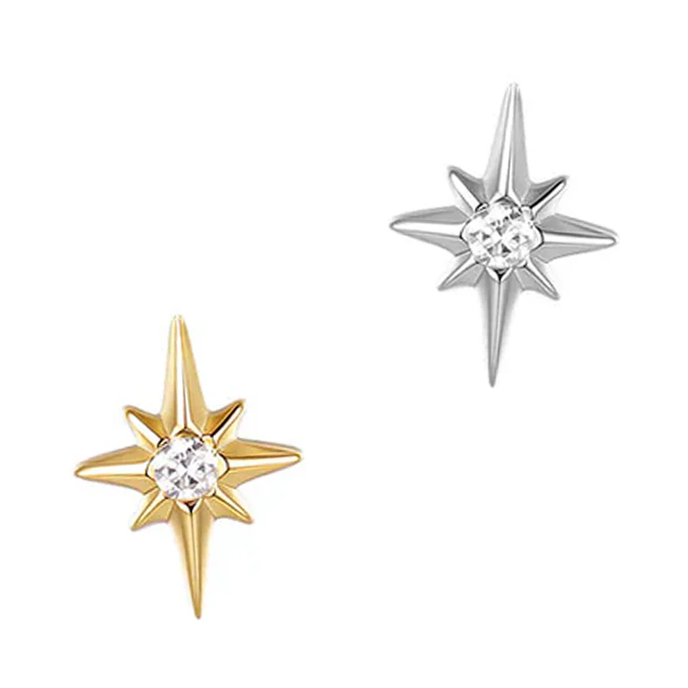 threadless: "Nova" End in Gold with Diamond