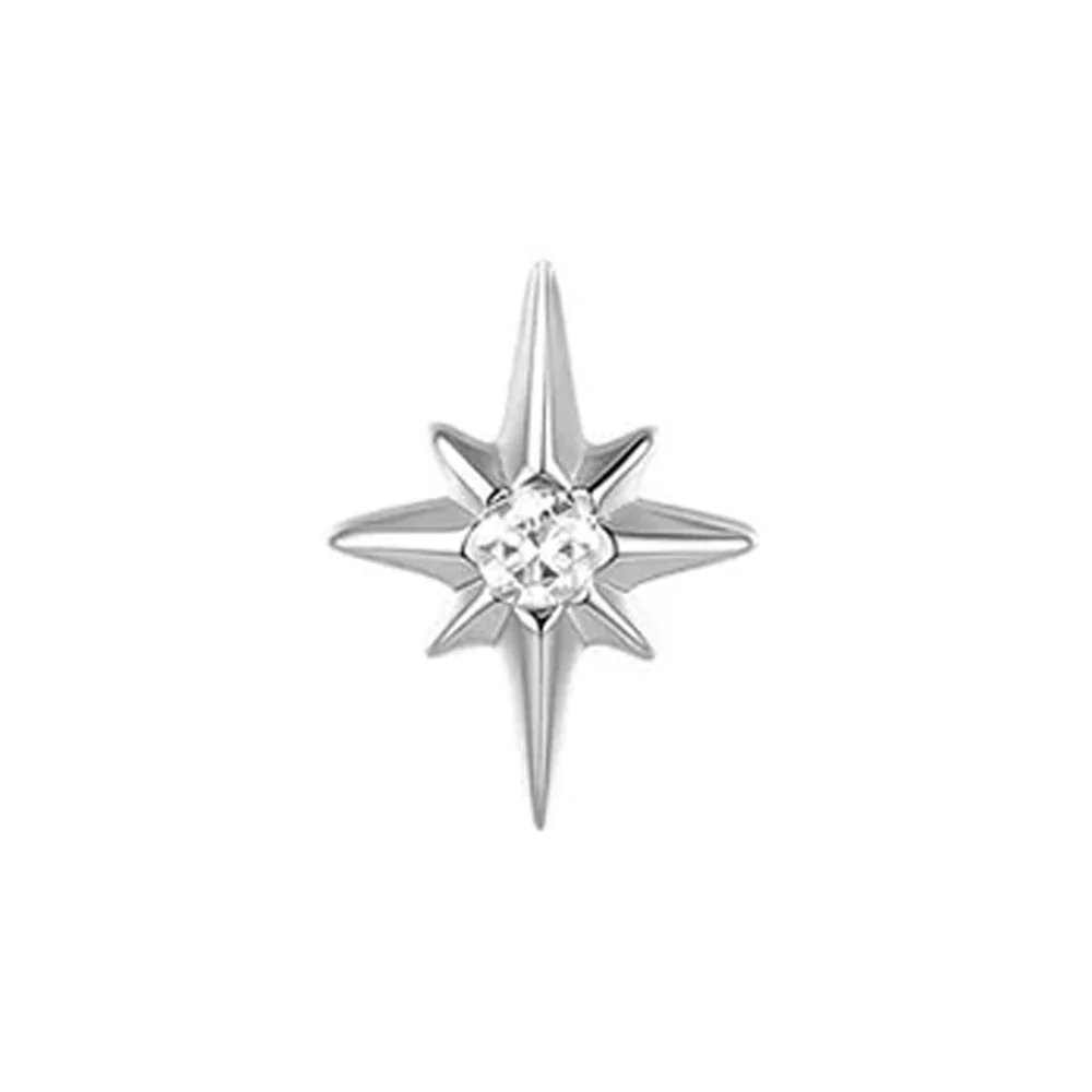 threadless: "Nova" End in Gold with Diamond - Image 4