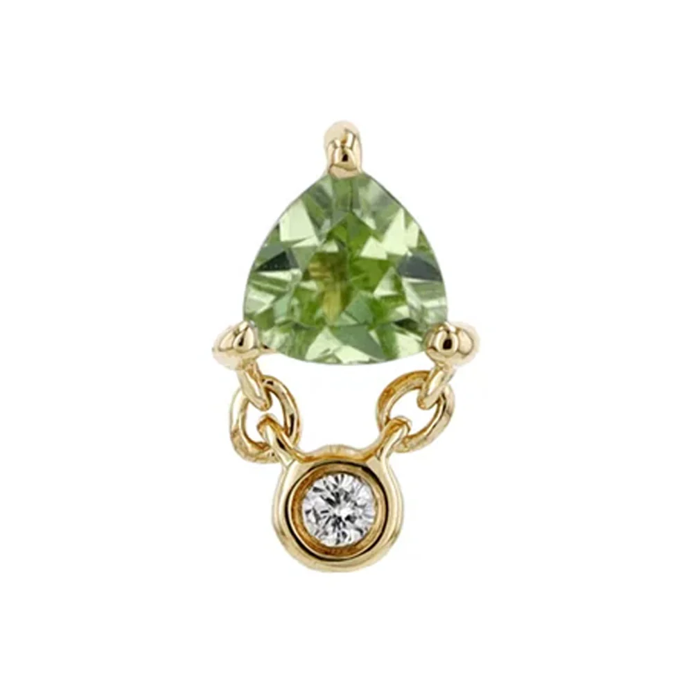 threadless: "Olivia" End in Gold with Genuine Gemstones - Image 6