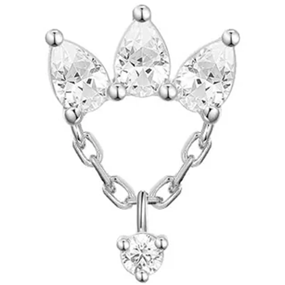 threadless: "Posh" Chain End in Gold with CZ - Image 3