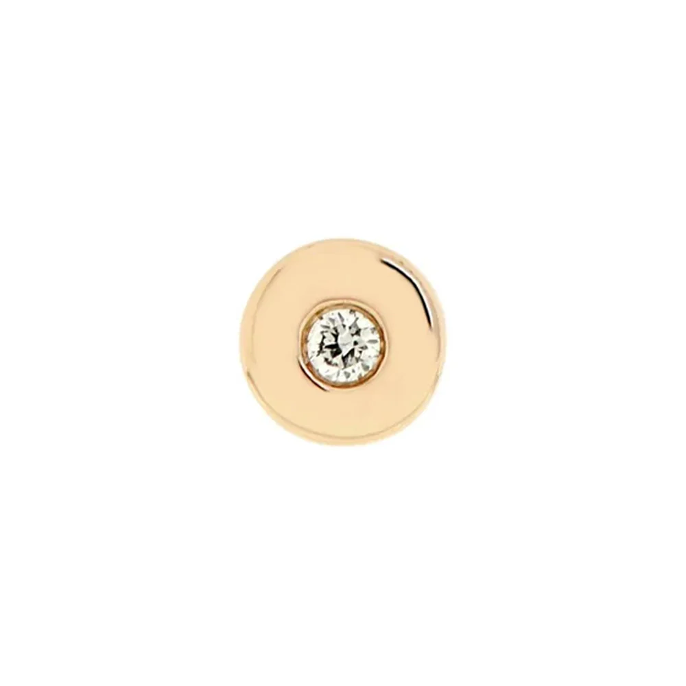 threadless: Round "Sloan" End in Gold with Diamond - Image 6