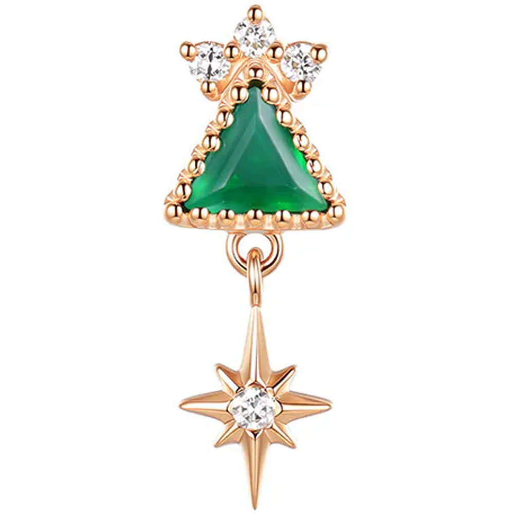 threadless: "Solstice" End in Gold with Green Chalcedony & Diamonds - Image 5