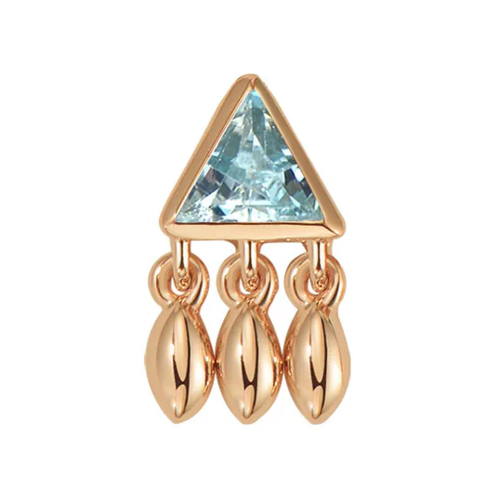 threadless: "Tessa" End in Gold with Colored Genuine Gemstones - Image 13