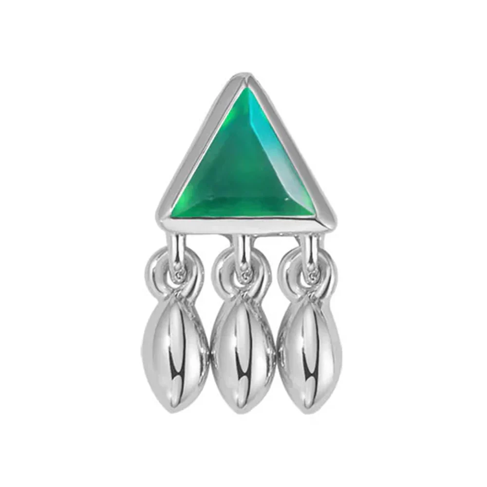 threadless: "Tessa" End in Gold with Colored Genuine Gemstones - Image 3