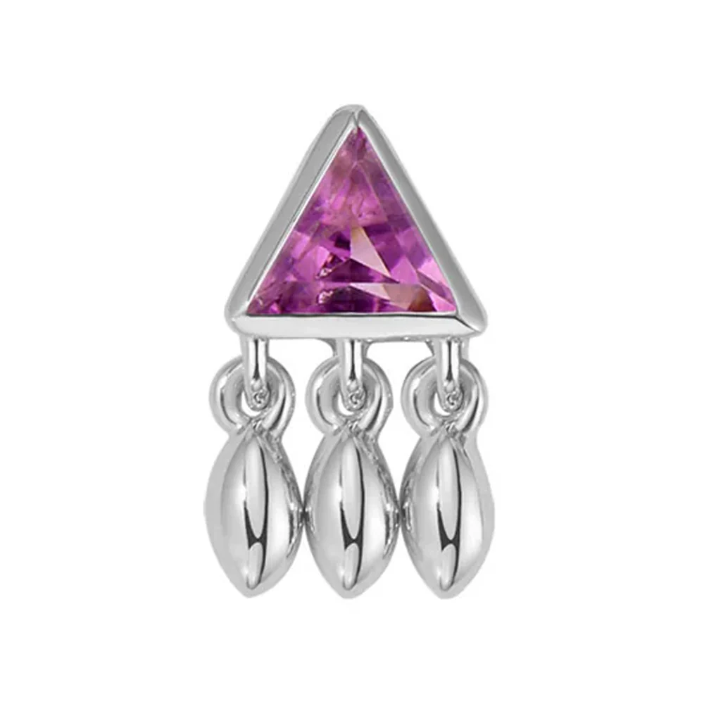 threadless: "Tessa" End in Gold with Colored Genuine Gemstones - Image 9
