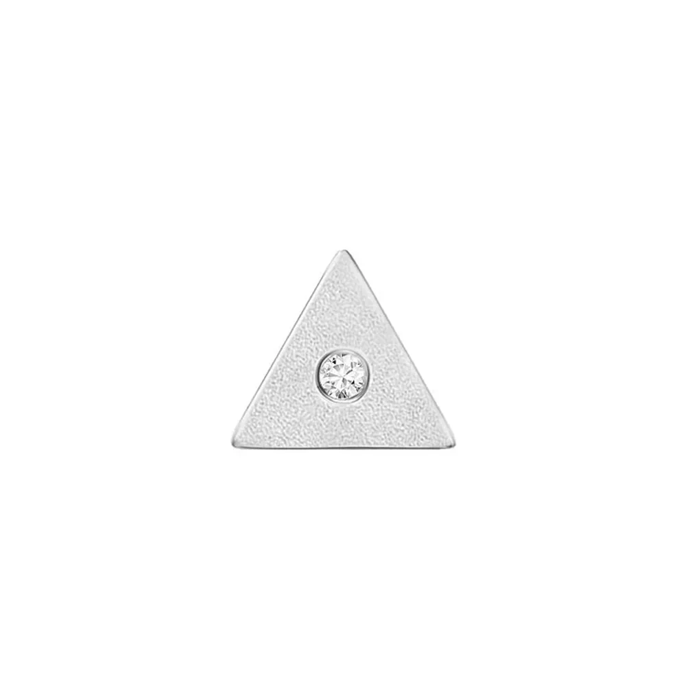 threadless: Triangle "Sloan" End in Gold with Diamond - Image 6