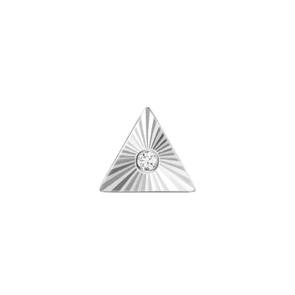 threadless: Triangle "Sloan" End in Gold with Diamond - Image 7