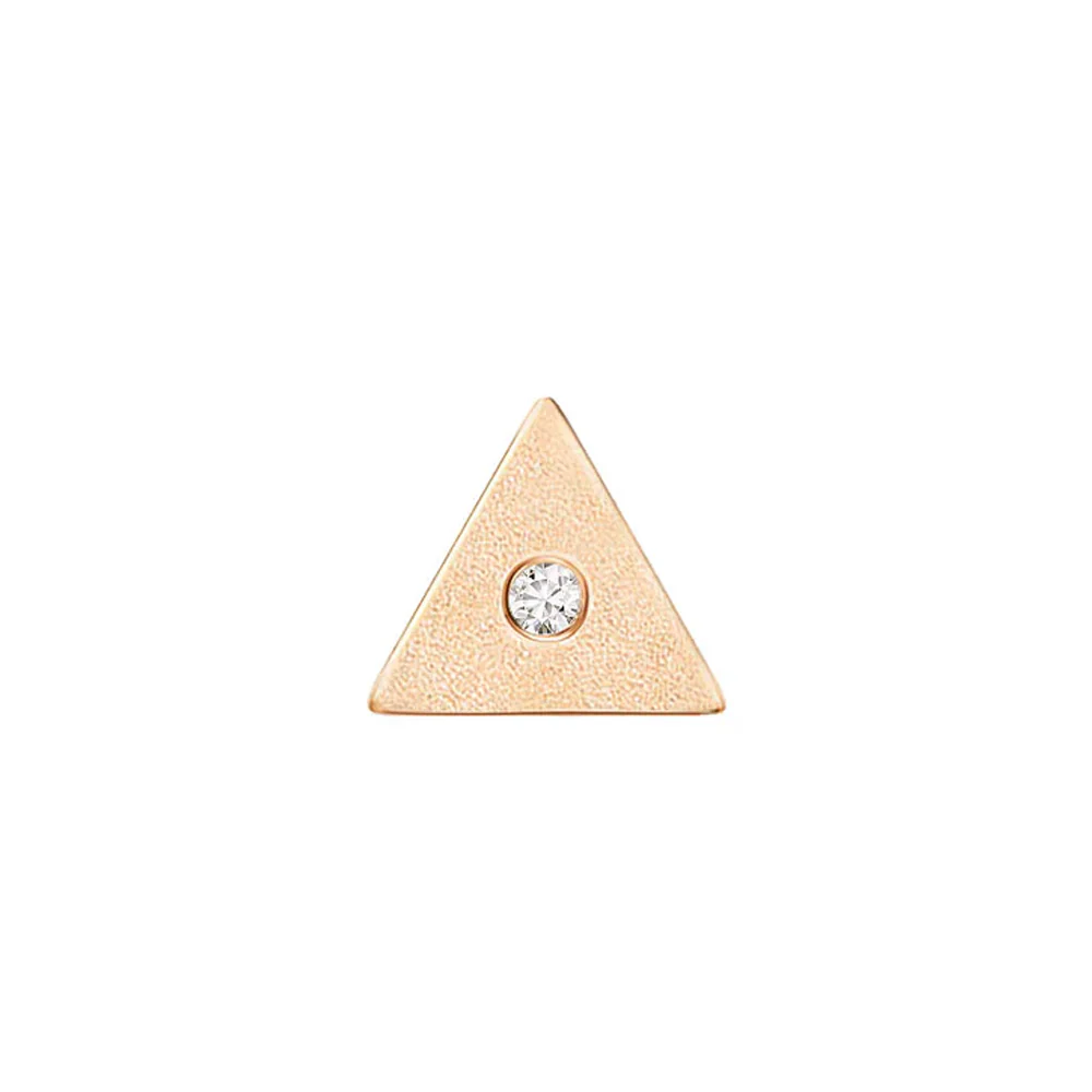 threadless: Triangle "Sloan" End in Gold with Diamond - Image 9