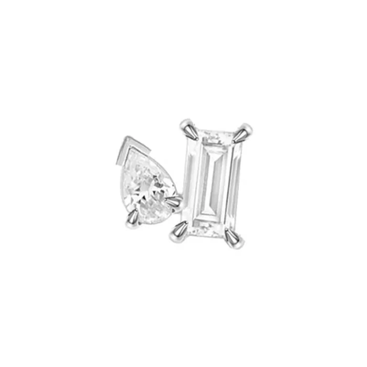 threadless: "You & Me" End in Gold with CZ's - Image 3