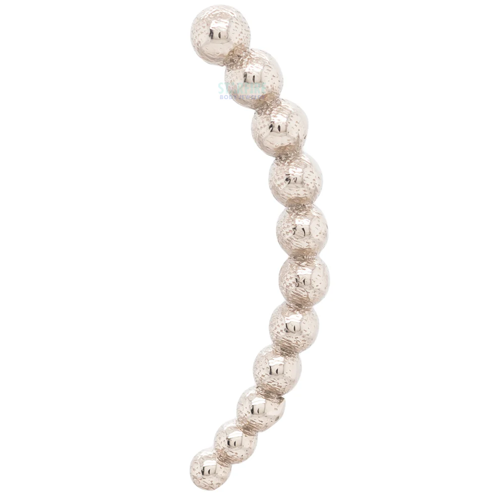 Arc Balls Threaded End in Gold