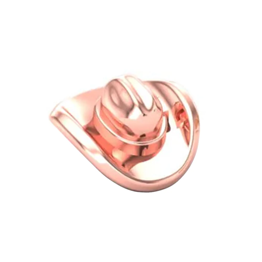 Cowboy Hat Threaded End in Gold - Image 2